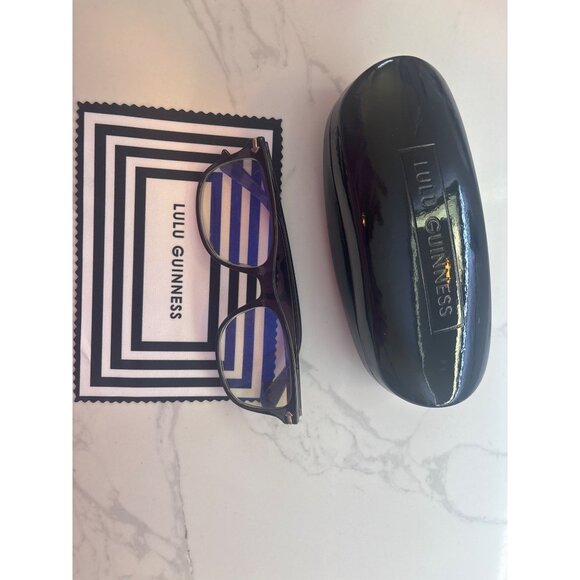 Lulu Guinness Blue Light Blocking Glasses With Case & Cleaning Cloth - Picture 4 of 5